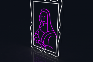 Картина из неона для художественной студии