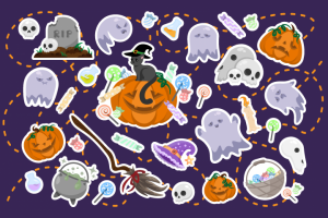 Стикер-пак Хэллоуин