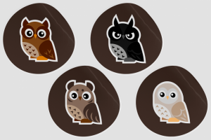 Стикер-пак Совы 1