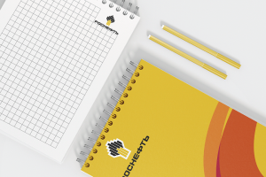 Фирменный стиль блокнота для Роснефть