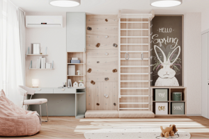 Дизайн и 3D  визуализация интерьера детской комнаты