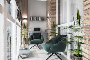 Дизайн и 3D визуализация балкона.