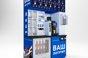 Дизайн и 3D  визуализация кофейного аппарата самообслуживания.