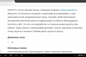 Название сайта Мореска.ru