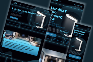 Landing page для инновационной лампы