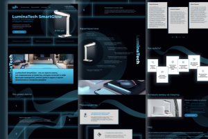 Landing page для инновационной лампы