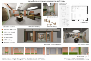 Интерьер магазина мёда