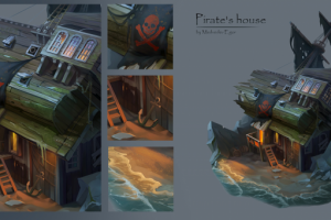 Концепт пиратской хижины