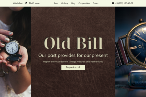 Баннер для винтажного интернет-магазина