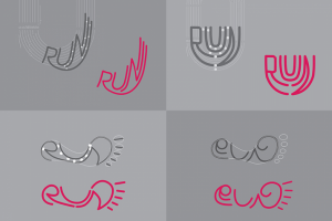 Разработка шрифтовой надписи (Run)