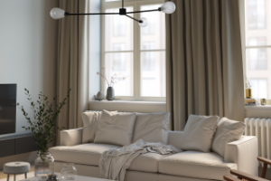 Гостиная в светлых тонах