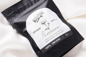 дизайн этикетки для твердого шампуня + иллюстрация