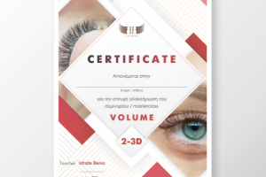 сертификат об обучении