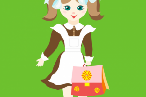 Персонажи школьники мальчик и девочка. Флэт стиль. Элементы муль