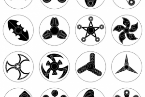 Комплект из 16 иконок "Спиннеры"