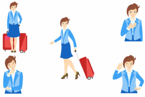 Иконки персонажи "Бизнес леди"