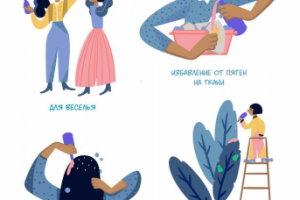 Стилизованные тематические иллюстрации