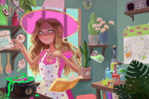 Иллюстрация ведьмочки