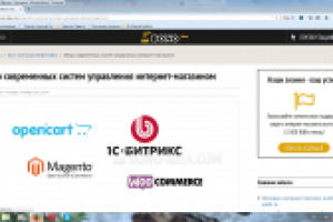 Обзор современных систем управления интернет-магазином