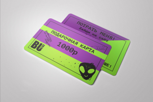 Карта на пластике