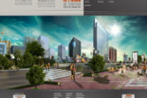 Сайт дизайн студии с паралакс эфектом MODx