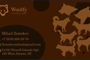 7мин.48сек потребовалось для создания этой визитки