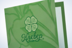 "Клевер Кафе" книжка для счёта