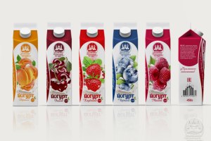 Дизайн  упаковки йогурта "Белый замок"