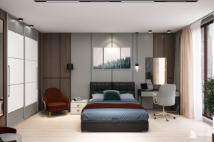 Визуализация (рендер) спальни