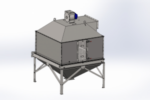 Охладитель гранул противопоточный