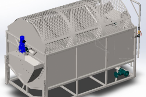 Грохот барабанный моющий