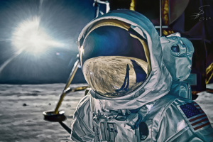 First man on the Moon.