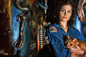 Иллюстрация по фильму "Чужой"