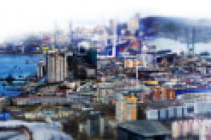 Коллаж из фотографий Владивостока.