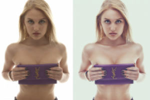 Рекламная глубокая ретушь