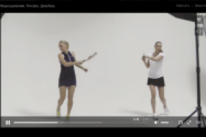 Бэкстейдж фотосессии Елены Весниной и Екатерины Макаровой.