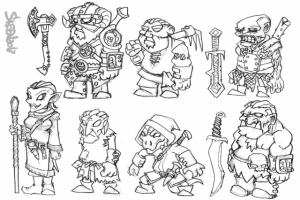 концепт"персонажи Skyrim"