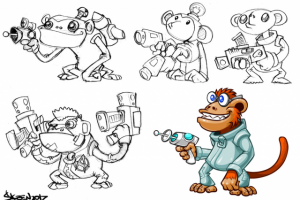 космические макаки