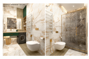 Дизайн сан/узла квартиры в Элисте