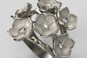 Ювелирные изделия. Кольцо "Сакура"