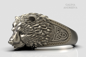 Ювелирные изделия. Кольцо "Медведь"