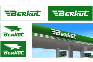логотип для сети автозаправочных станций BERKUT