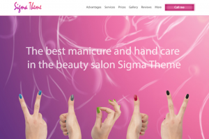 Сайт для маникюрного салона