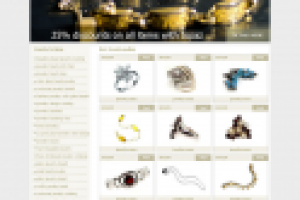 Верстка интернет магазина ювелирных изделий