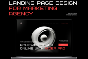 Дизайн лендинга для маркетингового агенства Midea Pro.