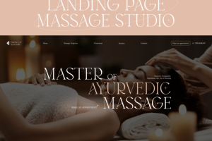 Дизайн лендинга для студии тайского массажа