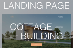 Разработка дизайна лендинга для стоительной фирмы.