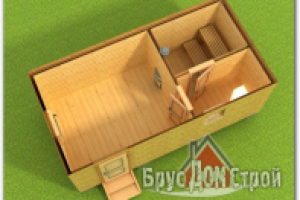 Варианты проектов бани 6 на 3 м.