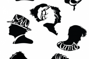 Профили графические для рекламы или знака