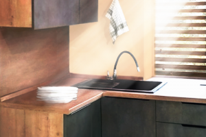 ретушь кухни + коллаж